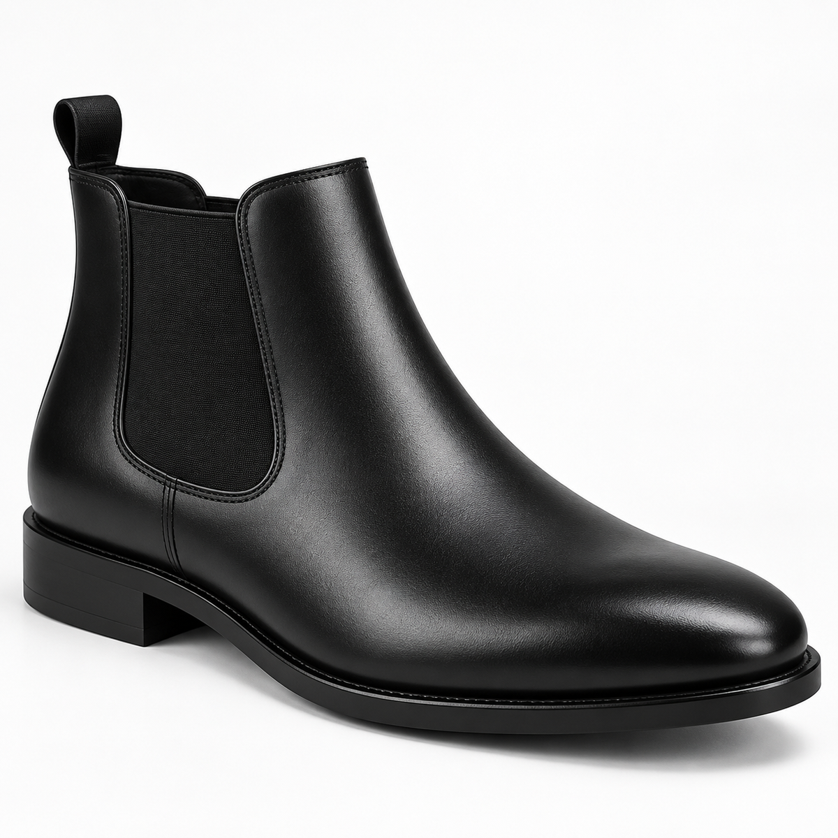 Manstark Premium Genuine Leather Casual Chelsea Boots for Men - All Day Comfort-