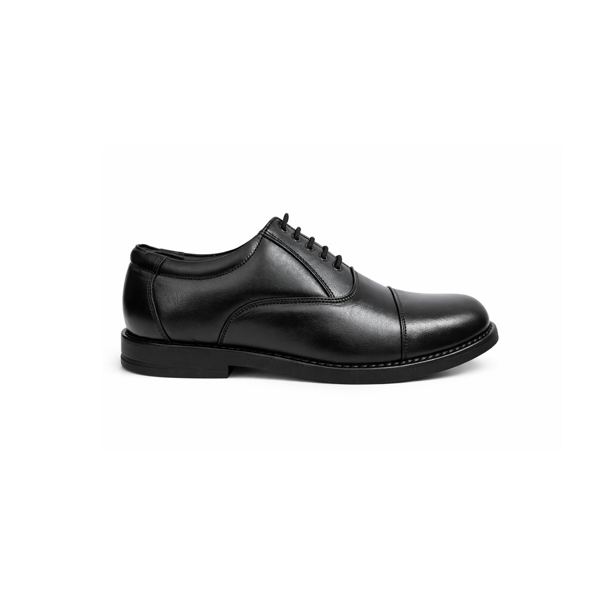 MANSTARK Premium Quality 100% Genuine Leather Oxford Police Shoes for Men – Formal Duty Footwear with Anti-Slip Sole & All-Day Comfort