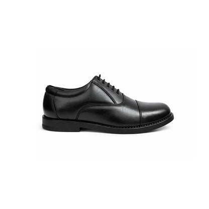 MANSTARK Premium Quality 100% Genuine Leather Oxford Police Shoes for Men – Formal Duty Footwear with Anti-Slip Sole & All-Day Comfort