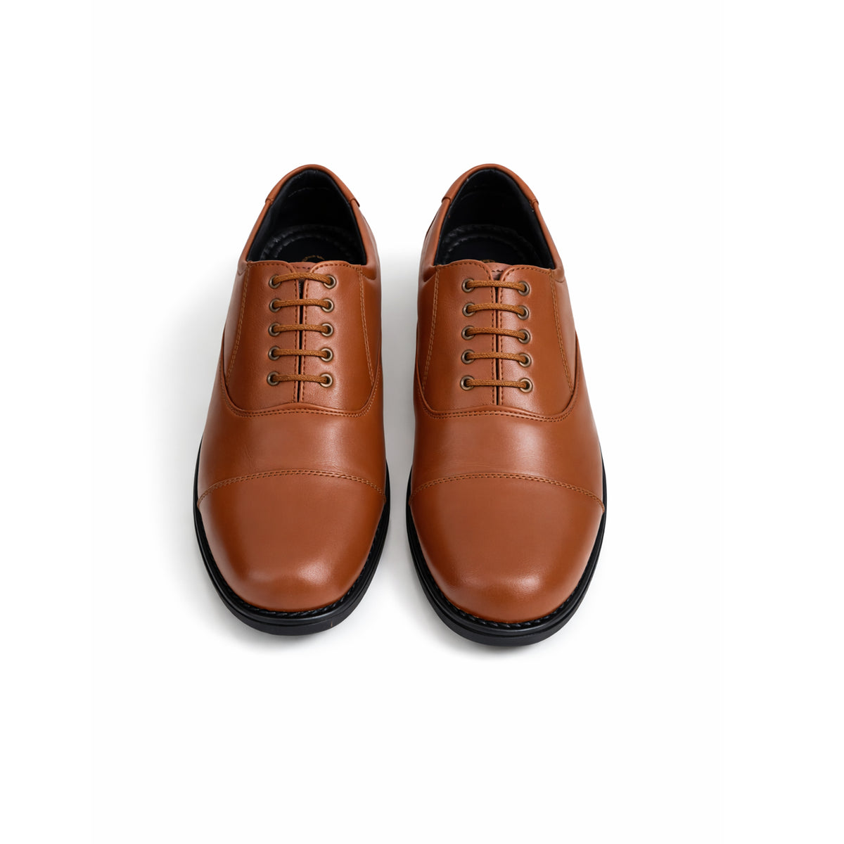 MANSTARK Premium Quality 100% Genuine Leather Oxford Police Shoes for Men – Formal Duty Footwear with Anti-Slip Sole & All-Day Comfort