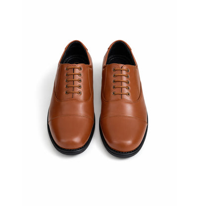 MANSTARK Premium Quality 100% Genuine Leather Oxford Police Shoes for Men – Formal Duty Footwear with Anti-Slip Sole & All-Day Comfort