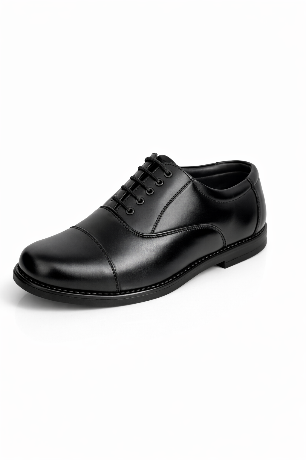 Manstark Premium 100% Genuine Leather Oxford Advocate Shoes for Men – Formal Duty Footwear with Anti-Slip Sole & Superior All-Day Comfort -